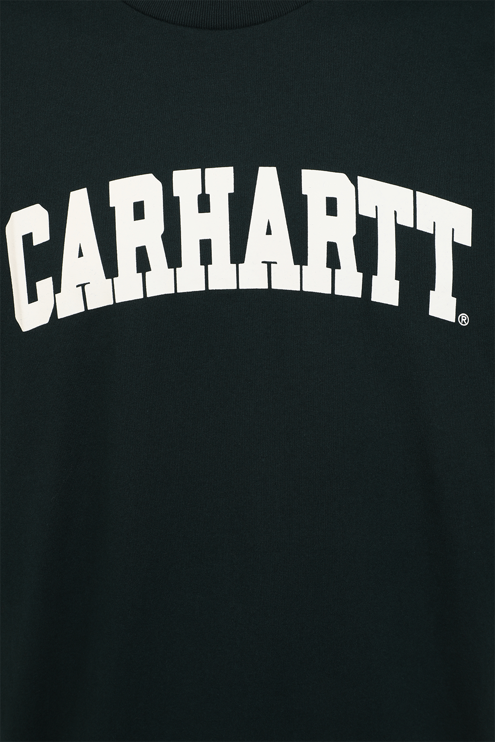 תמונה אחורית של חולצת טי עם לוגו בצבע ירוק כהה