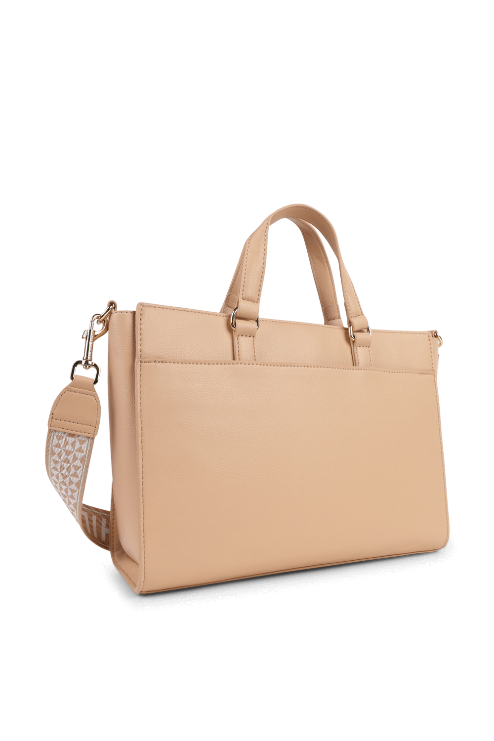 תמונה אחורית של תיק נשיאה ניוד עם רצועת בד