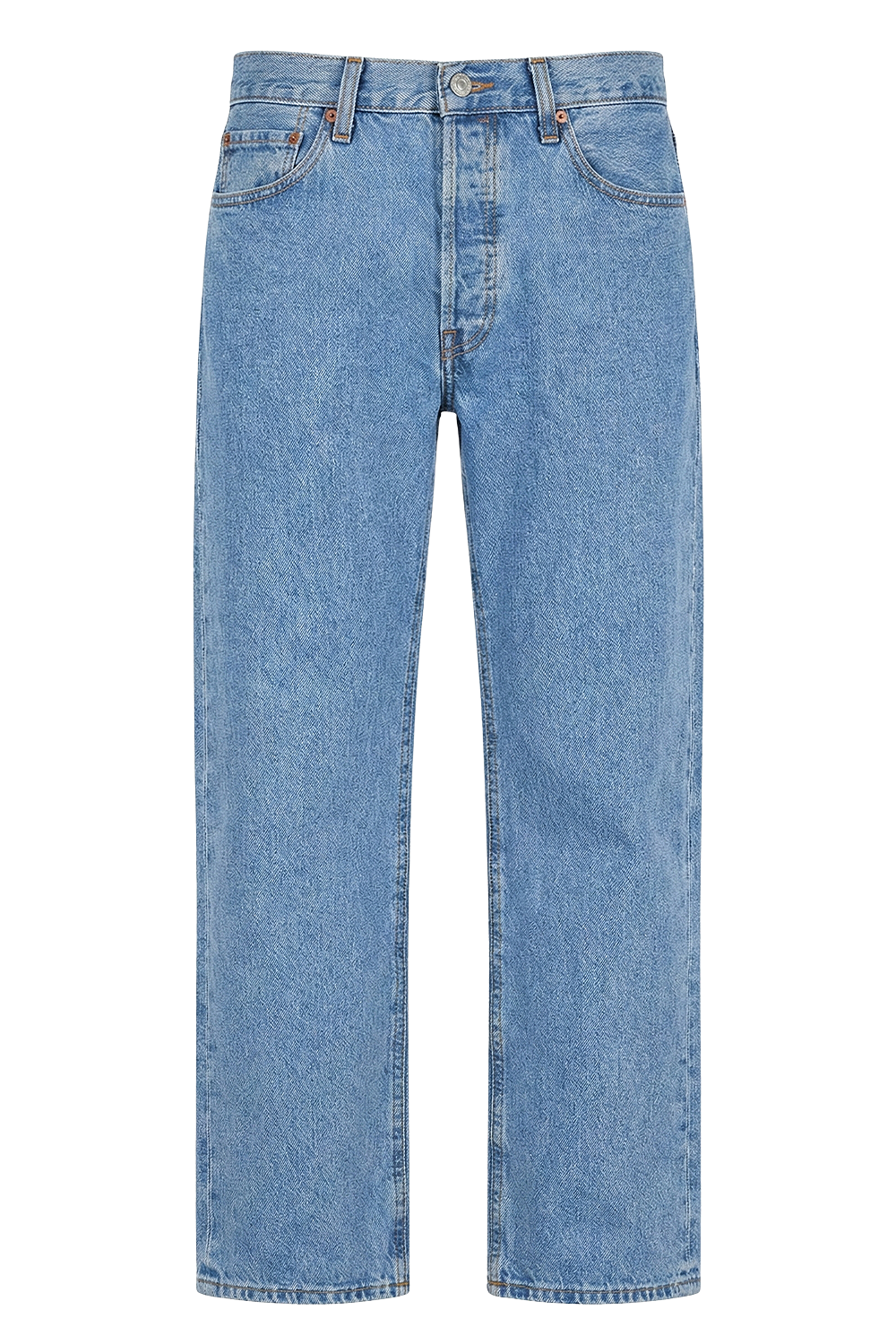 תמונה קידמית של מכנסי ג'ינס 501