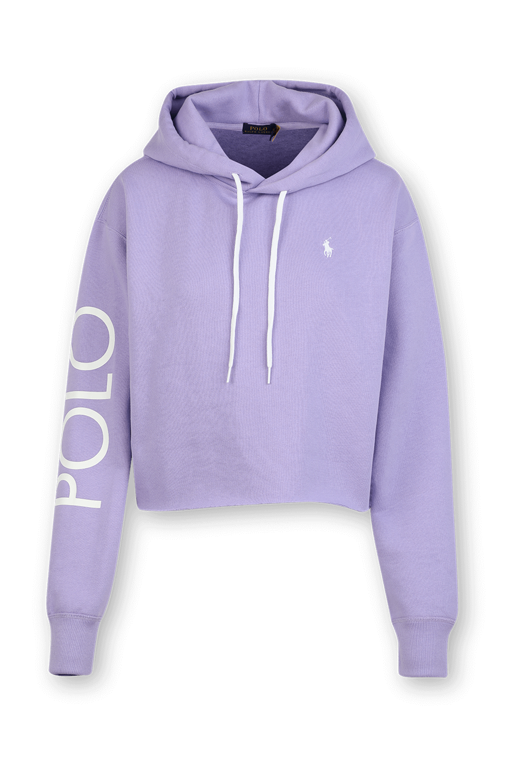 Cropped Hoodie in Purple image number null POLO RALPH LAUREN