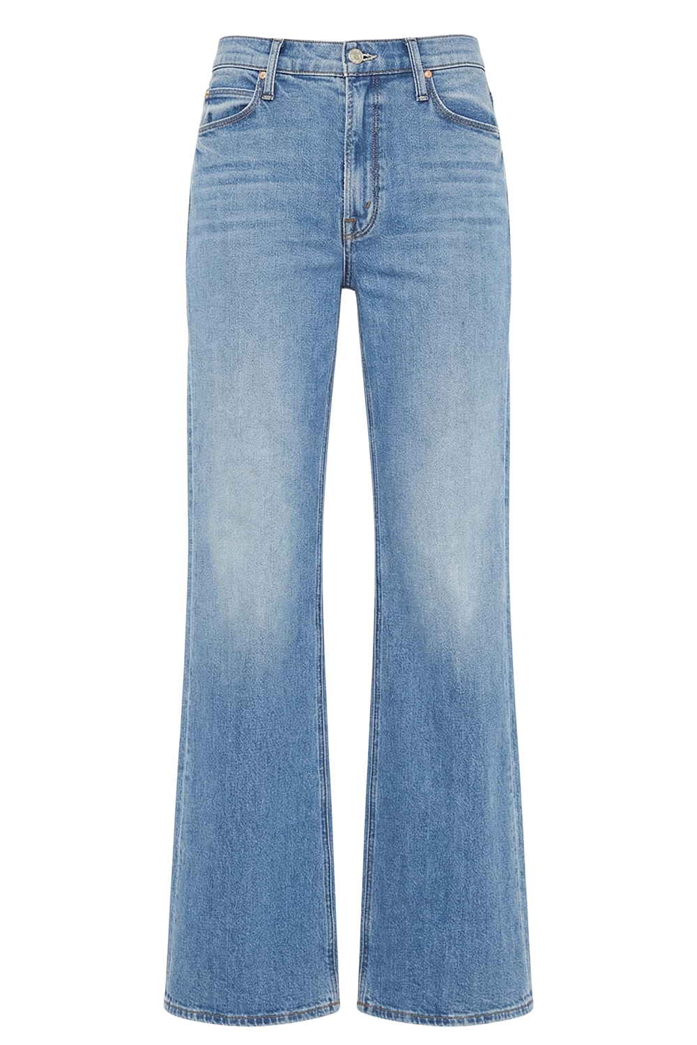 תמונה קידמית של מכנסי ג'ינס בגזרת פלייר