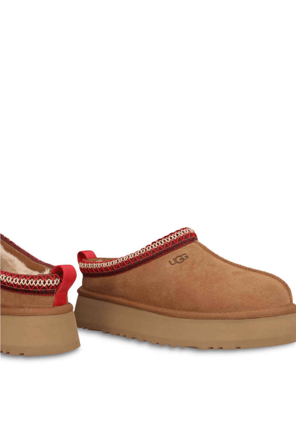 תמונת תקריב של נעלי סליידס טאזמן II