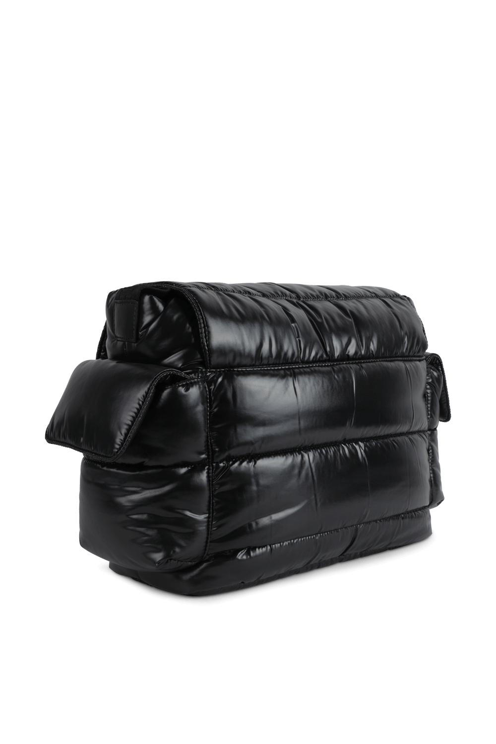 תמונה אחורית של תיק החתלה פאפר שחור