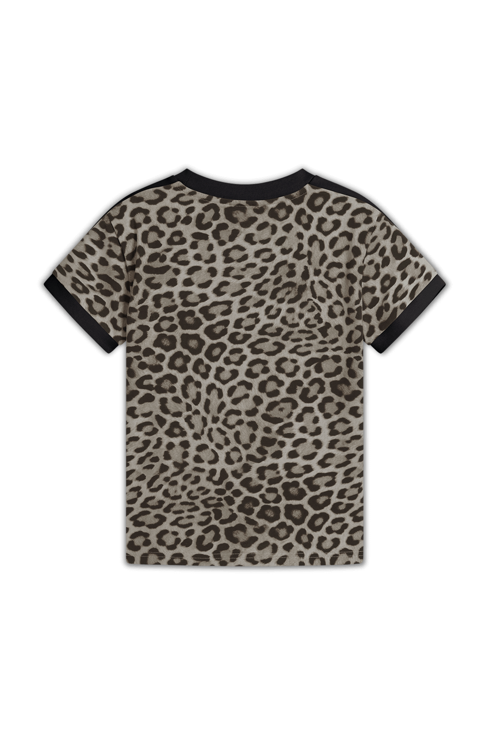 תמונה אחורית של חולצת טי מנומרת