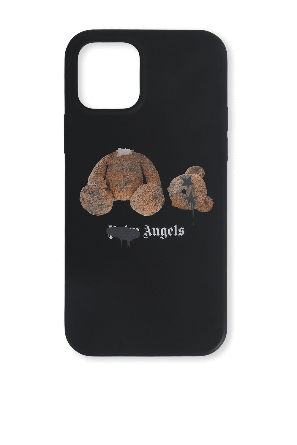 תמונה קידמית של כיסוי לאייפון 12/12 פרו הדפס ממותג טדי בר בגוון שחור