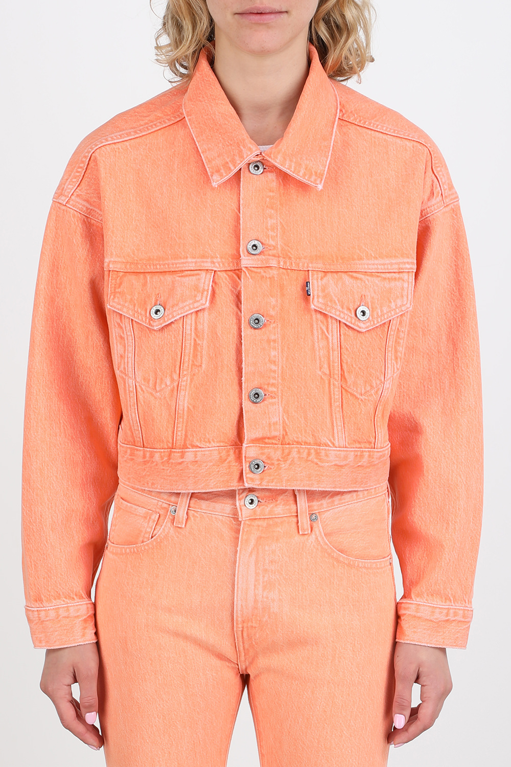 orange trucker jacket