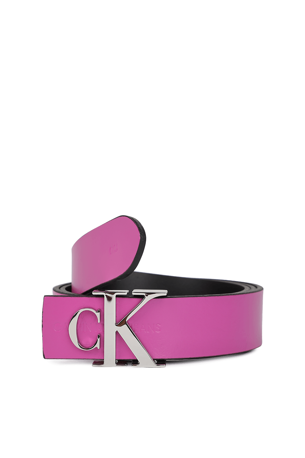 תמונה קידמית של 30mm Logo leather Belt in Purple