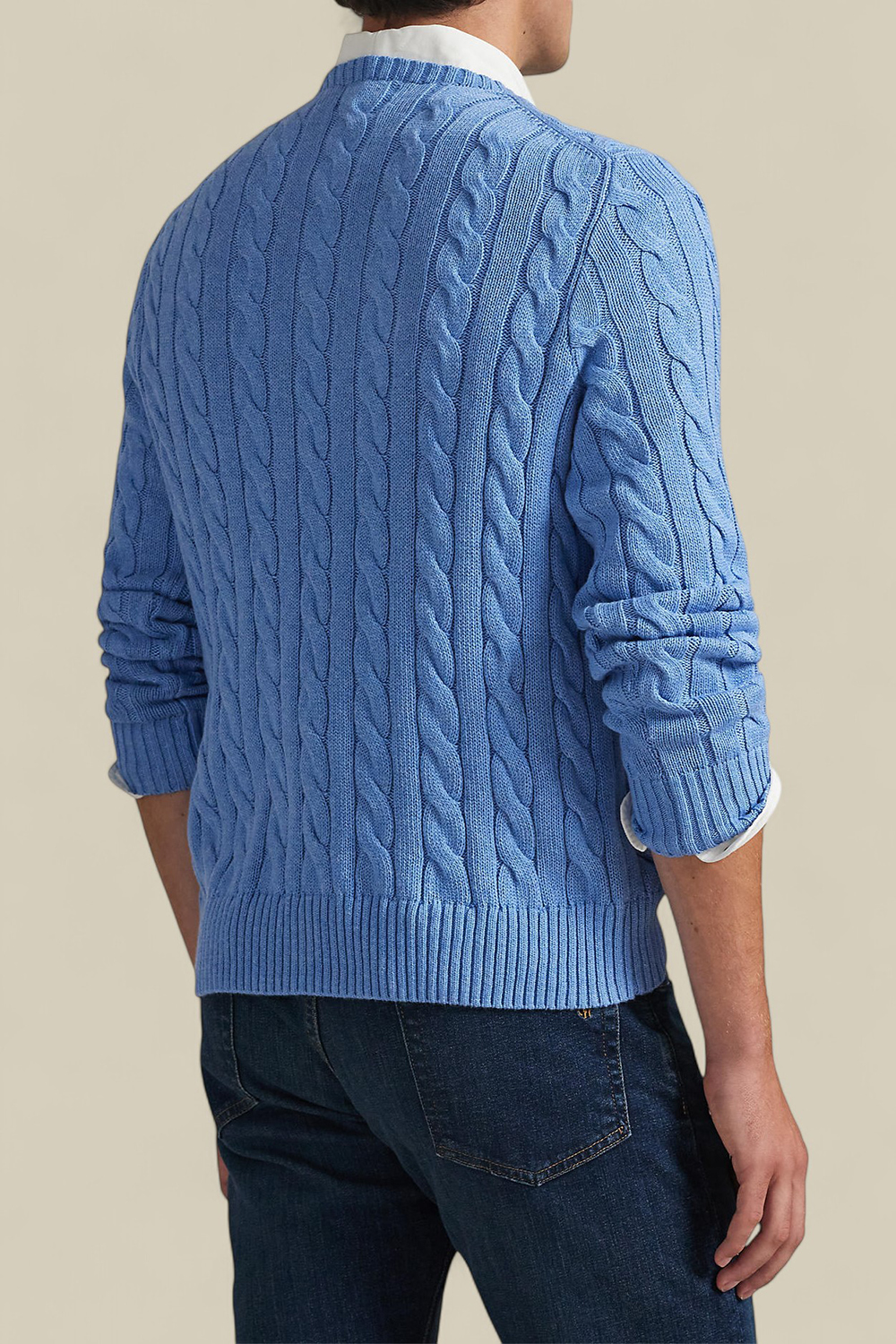 תמונת דוגמן אחורית של סריג כותנה