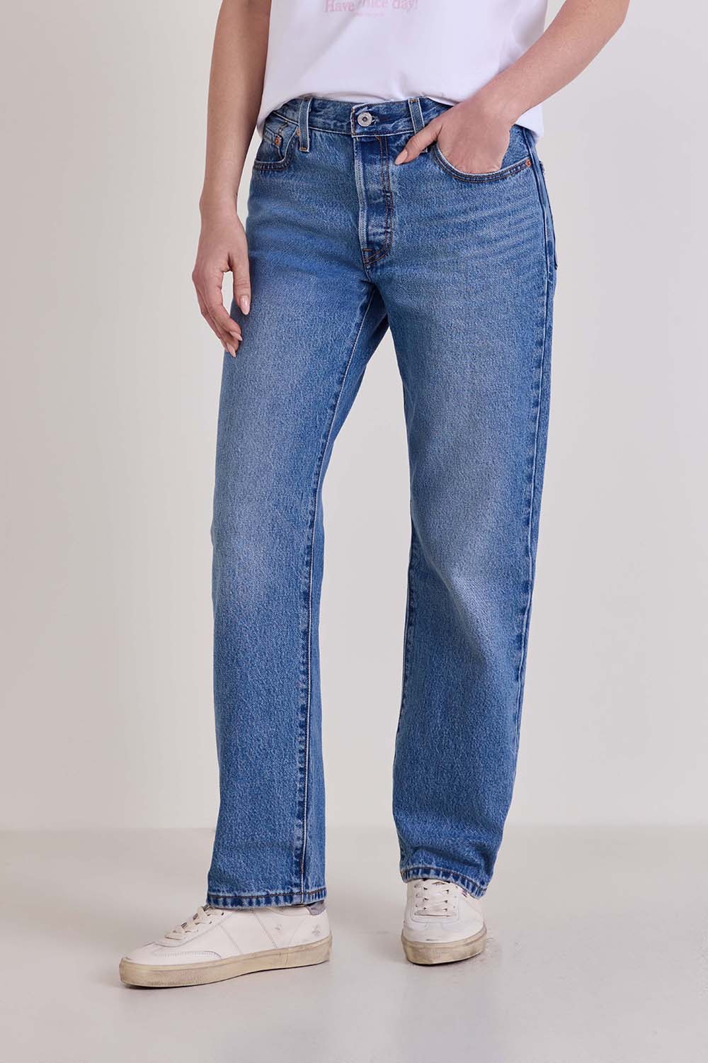 תמונת דוגמן קידמית של מכנסי ג'ינס 501