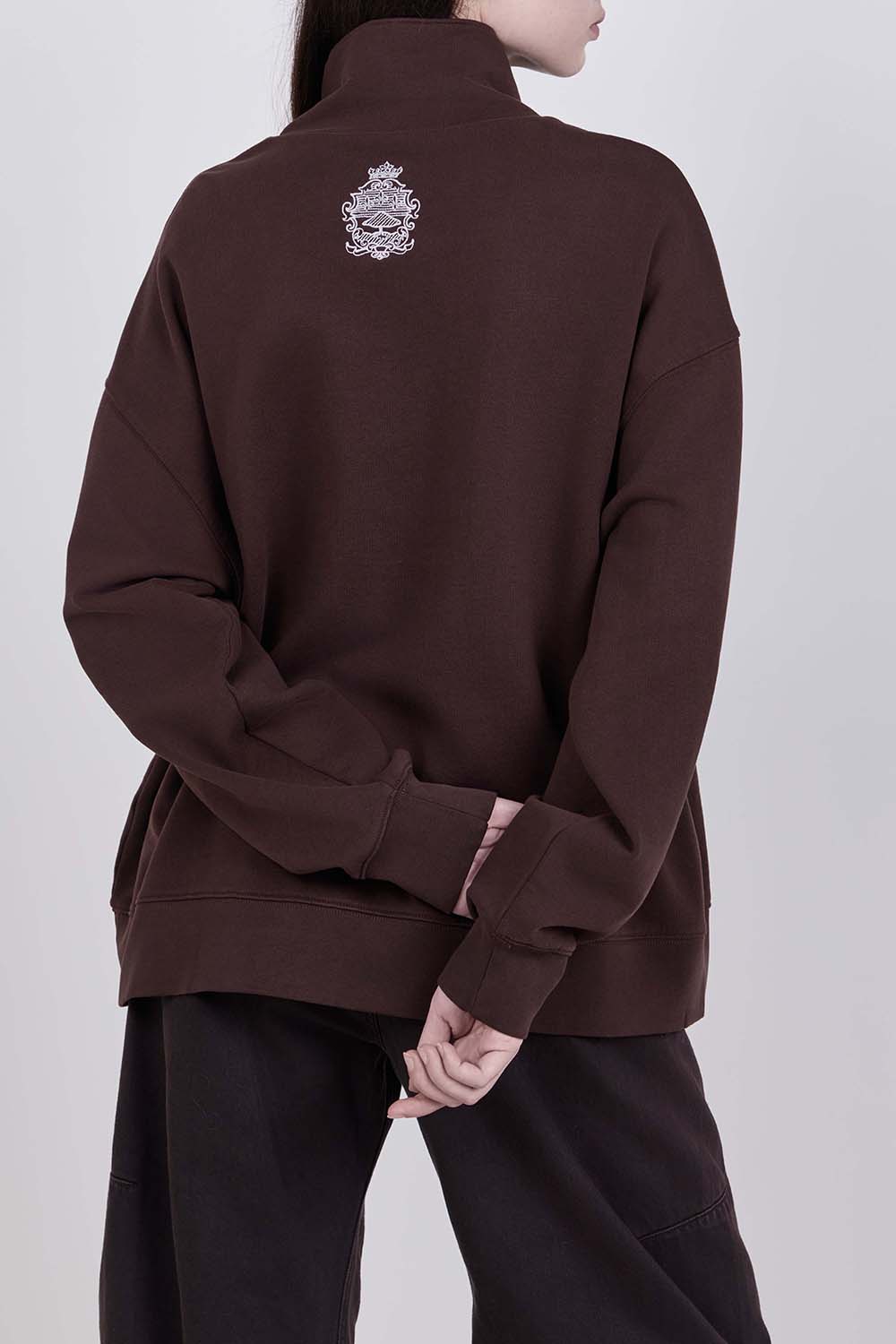 תמונת דוגמן אחורית של סווטשירט חצי־רוכסן ריטץ' X פריים