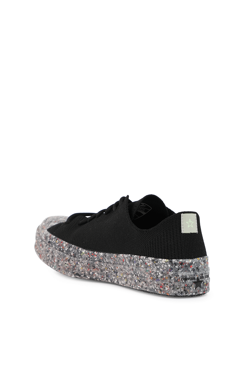 תמונה אחורית של Chuck 70 Knit Low Top Sneakers in Black