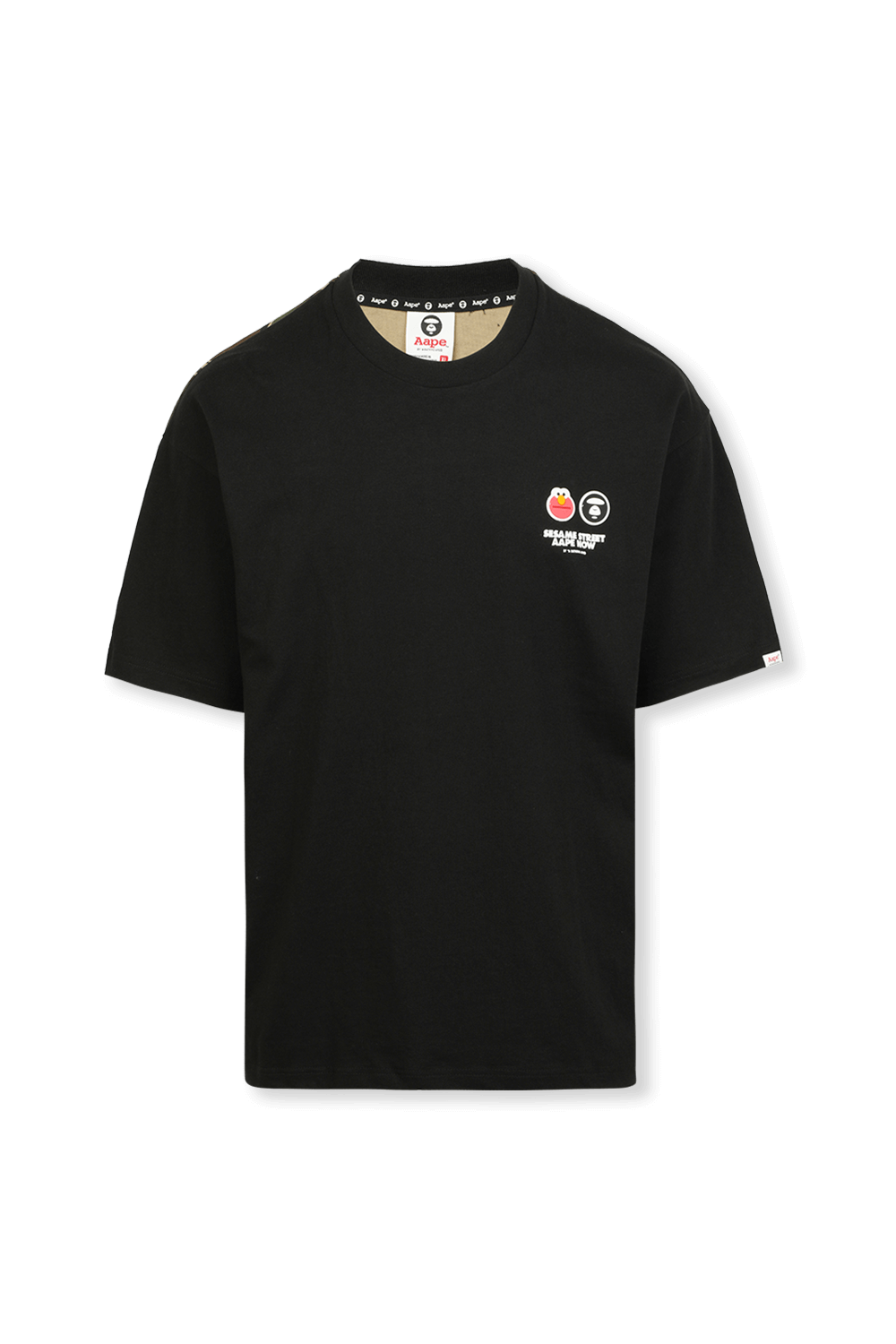 תמונה קידמית של Sesame Street Camo Tshirt in Black