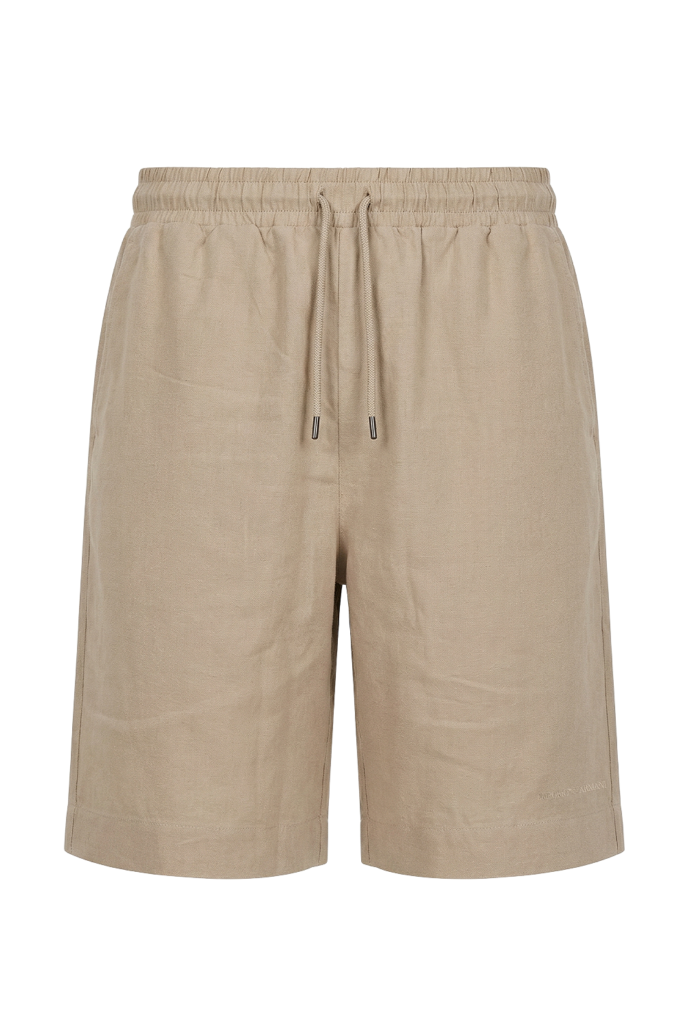 תמונה קידמית של מכנסי ברמודה פשתן