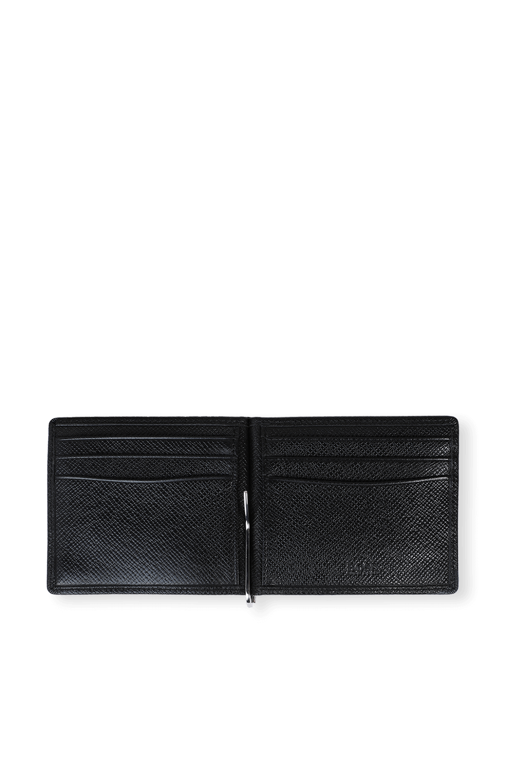 תמונת פנים של Wallet Grained Leather Black