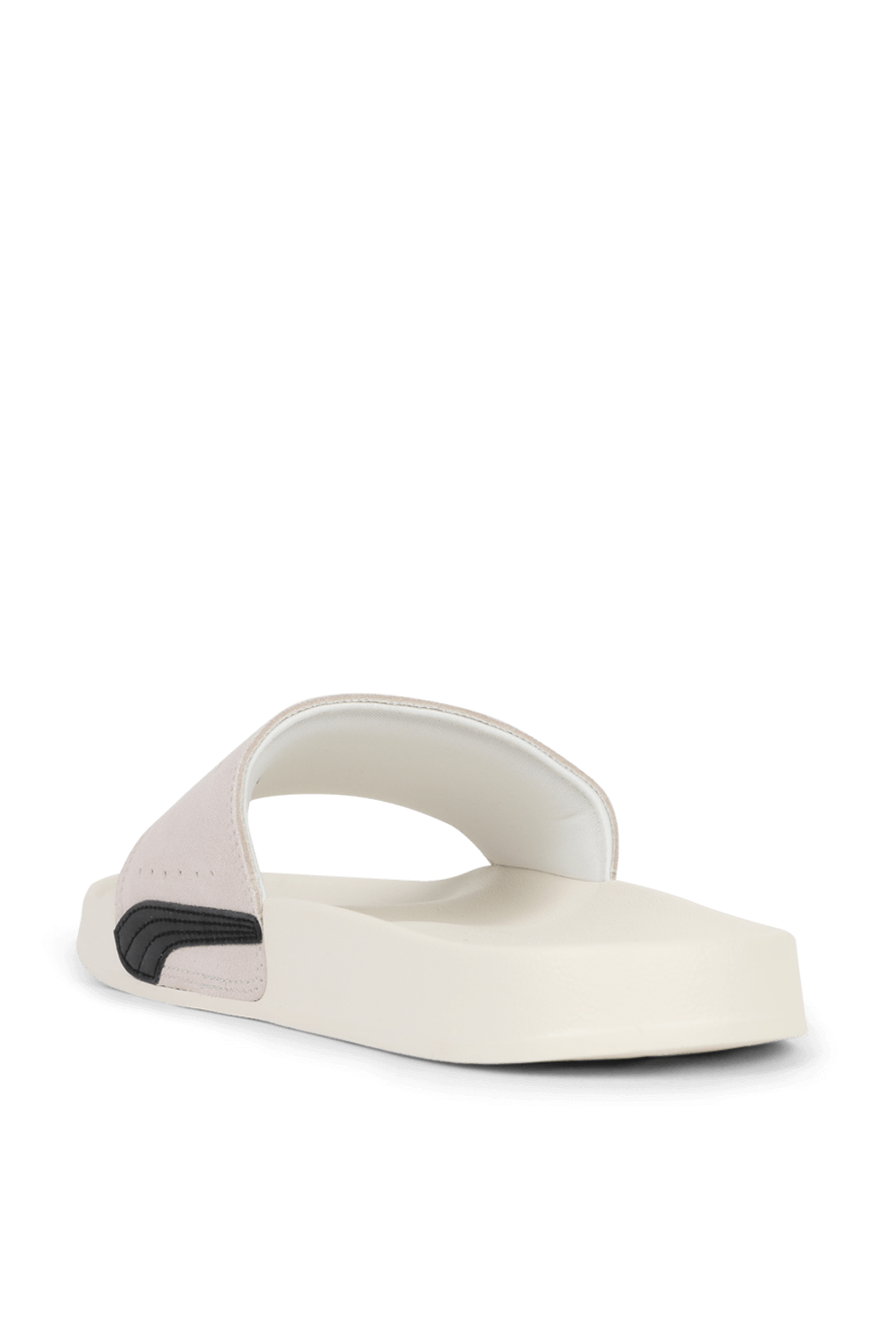 תמונה אחורית של כפכפי סליידס לידקט 2 סוויד בלבן