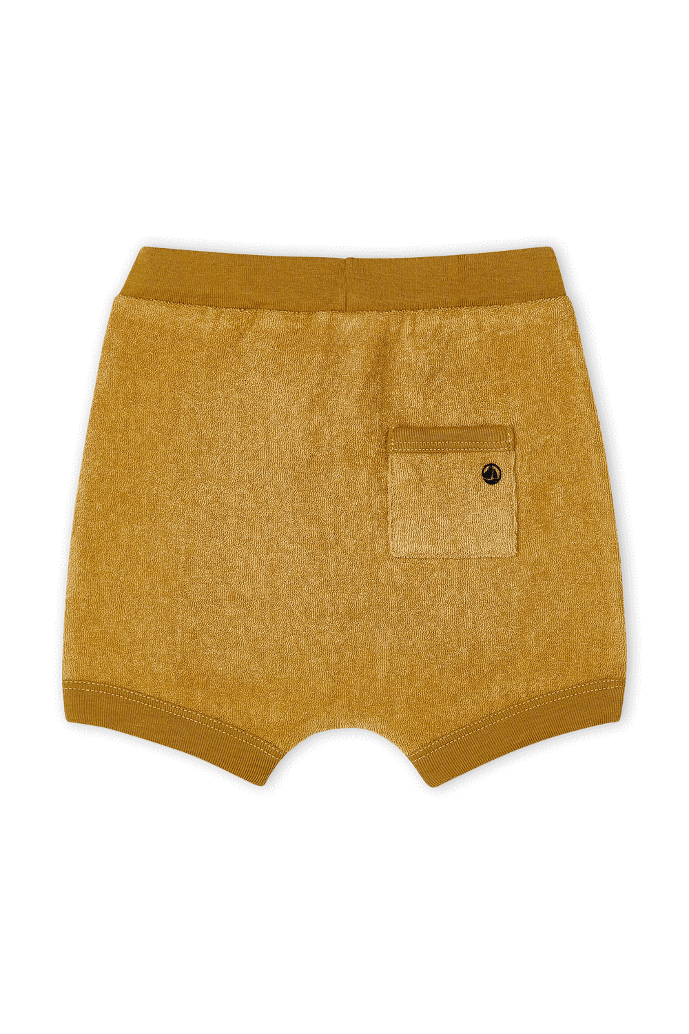 גילאי 6-12 חודשים מכנסיים קצרים בגוון קאמל עם פפיון PETIT BATEAU