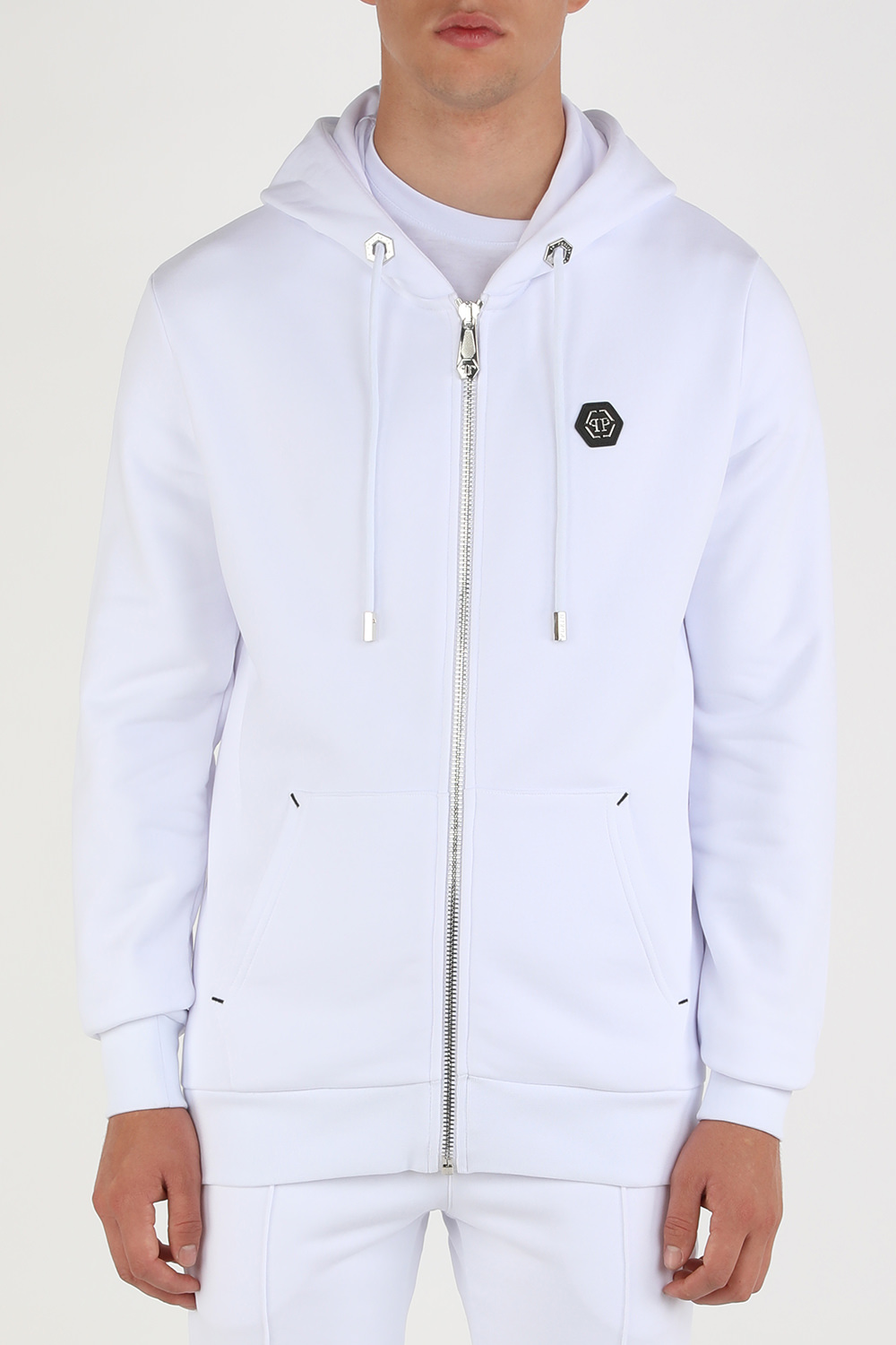 תמונת דוגמן קידמית של סווטשירט קפוצ'ון מרוכסן