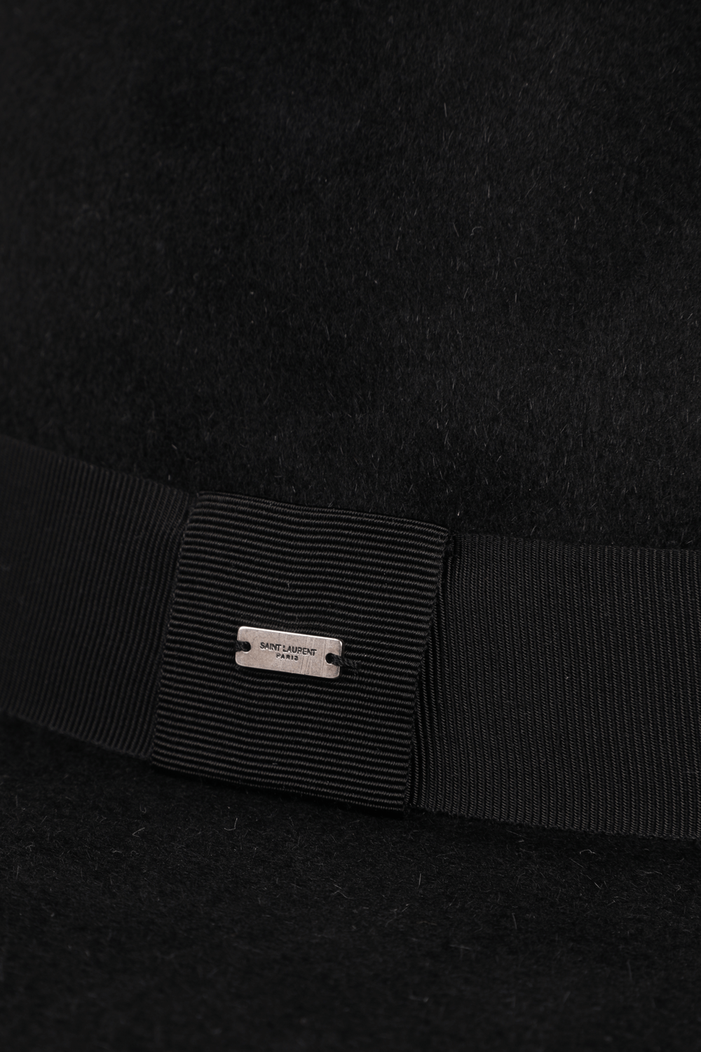 כובע רחב שוליים בצבע שחור SAINT LAURENT