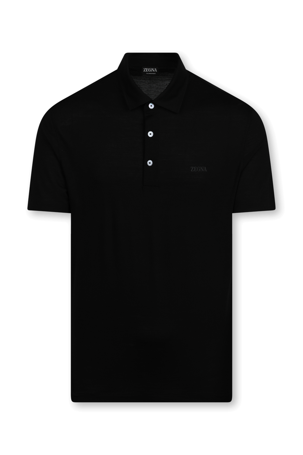 תמונה קידמית של חולצת פולו קצרה מצמר