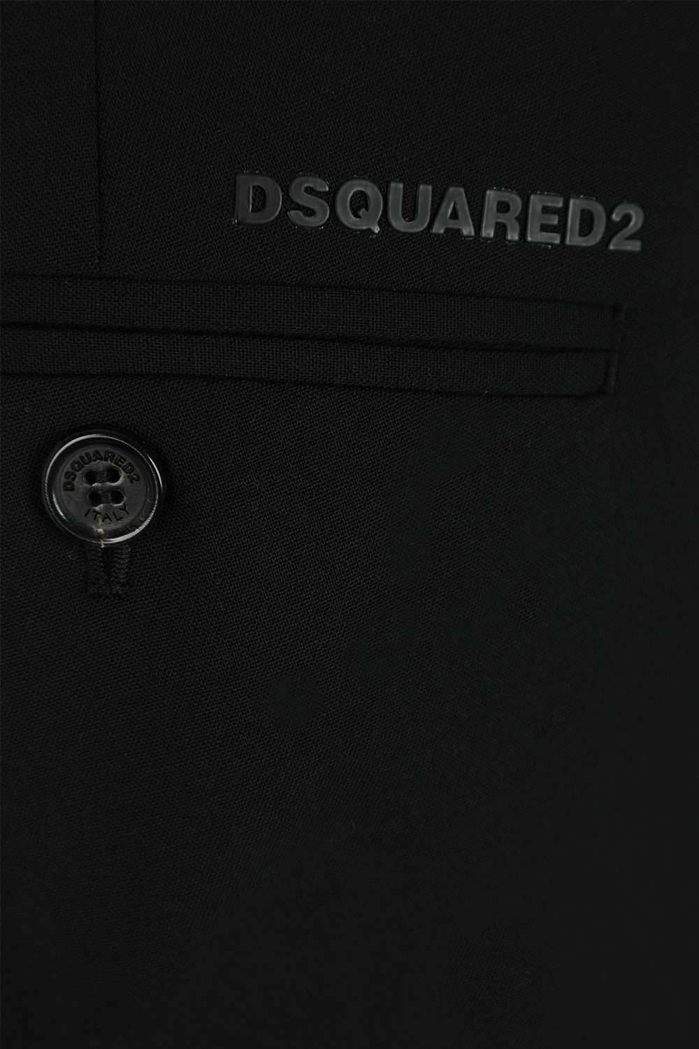 מכנסיים שחורים מחוייטים בגזרת סלים DSQUARED2