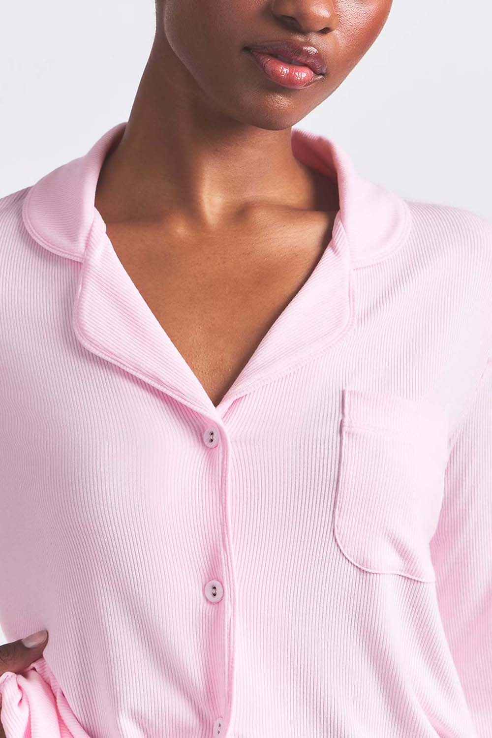 תמונת תקריב דוגמן של RIB SLEEP SET