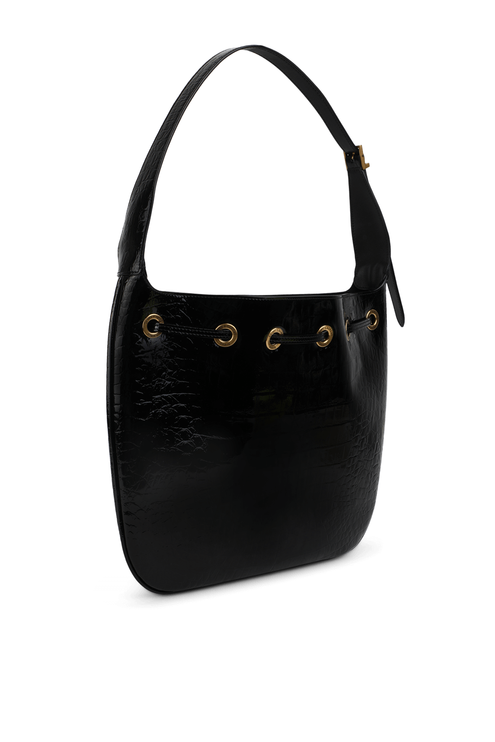 תמונה אחורית של תיק נשיאה מעור קרוקו