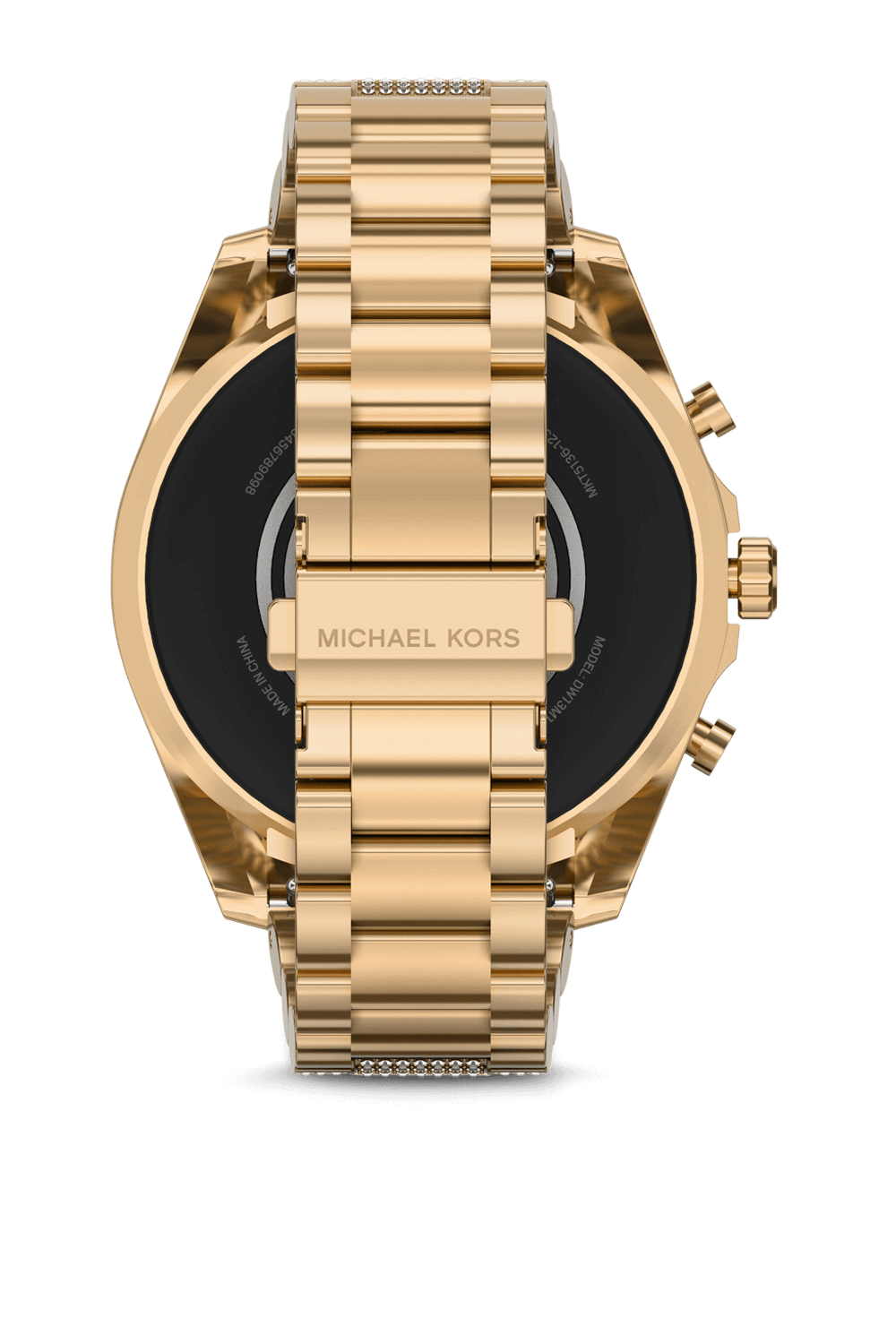 תמונה אחורית של שעון חכם דור 6 קונקטד בגוון מוזהב