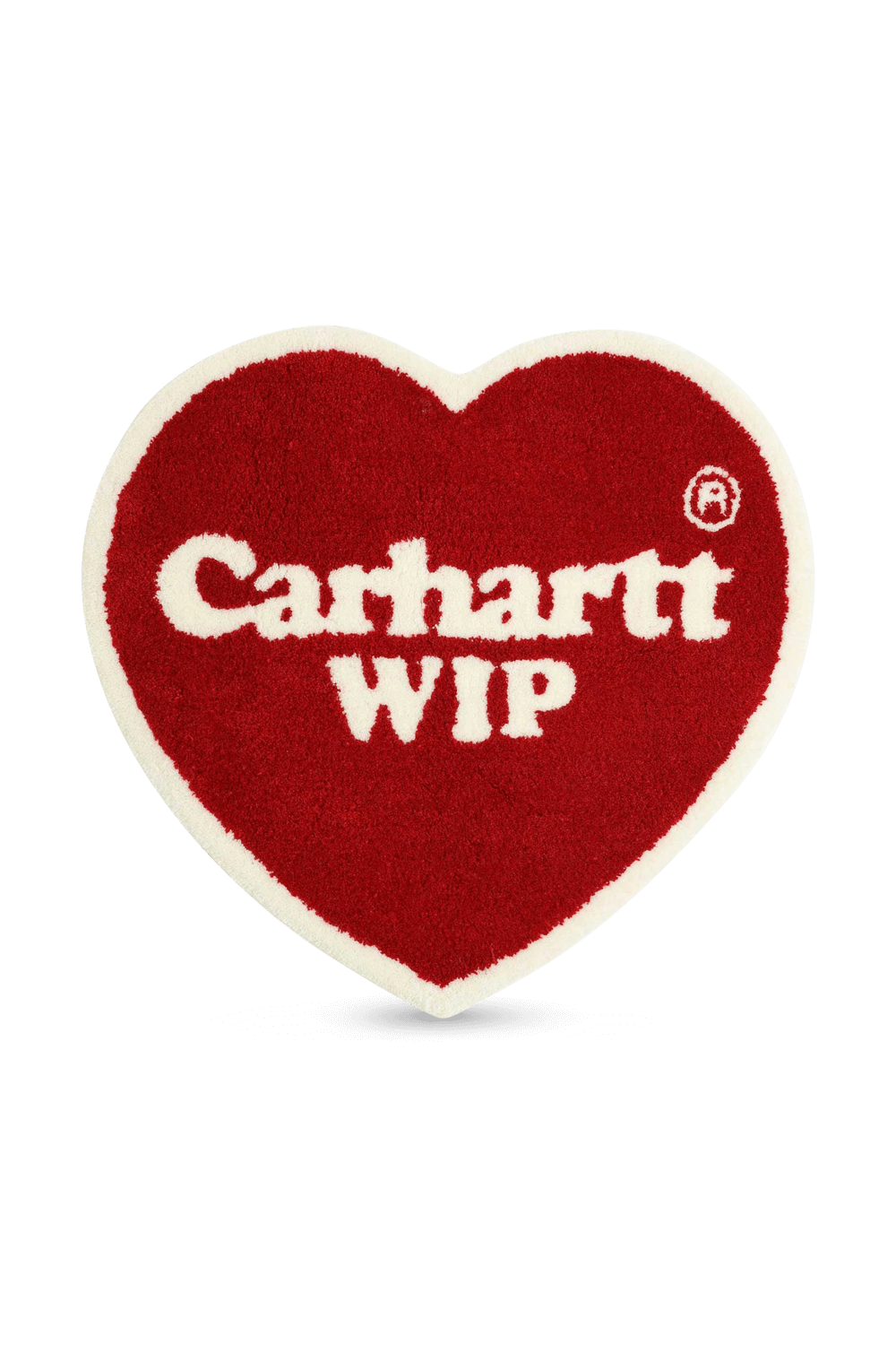 תמונה קידמית של שטיח לב