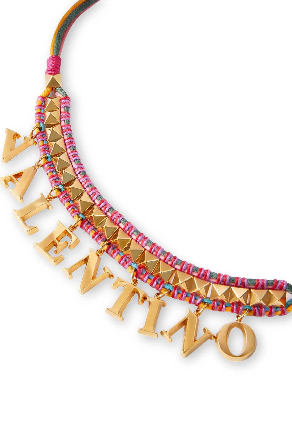 שרשרת בד צבעונית עם לוגו מטאלי VALENTINO GARAVANI
