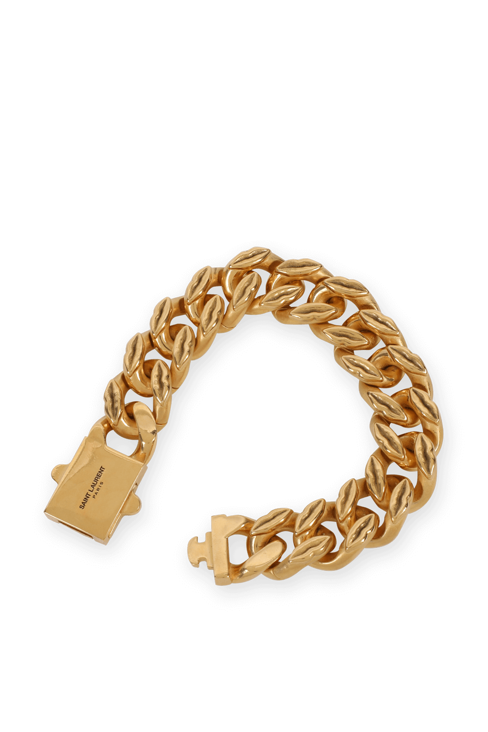 תמונה אחורית של צמיד חוליות בצבע זהב