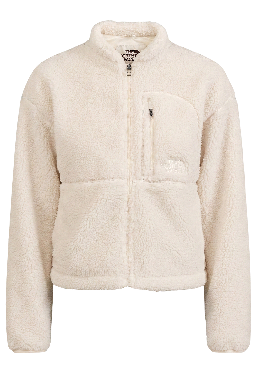 תמונה קידמית של ז'קט פליז בגזרה משוחררת