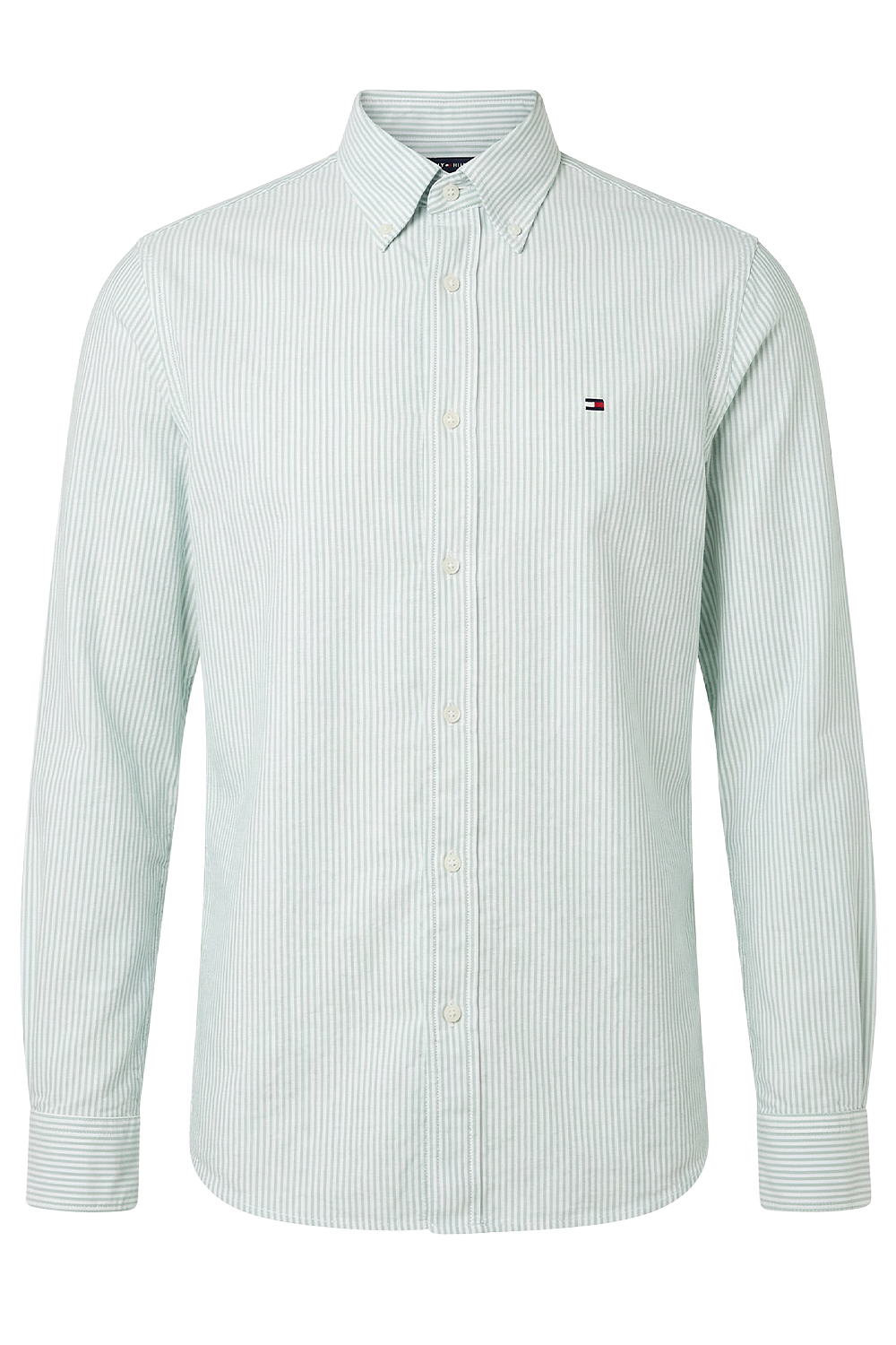 תמונה קידמית של חולצת כפתורים אוקספורד