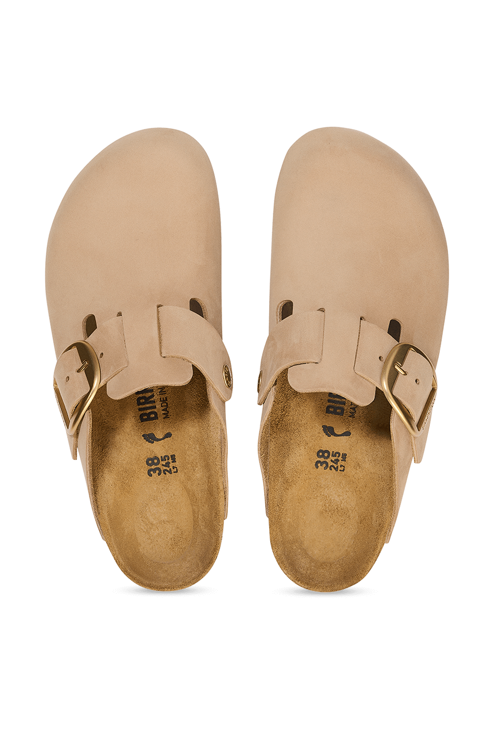 תמונת תקריב של נעלי בוסטון אבזם