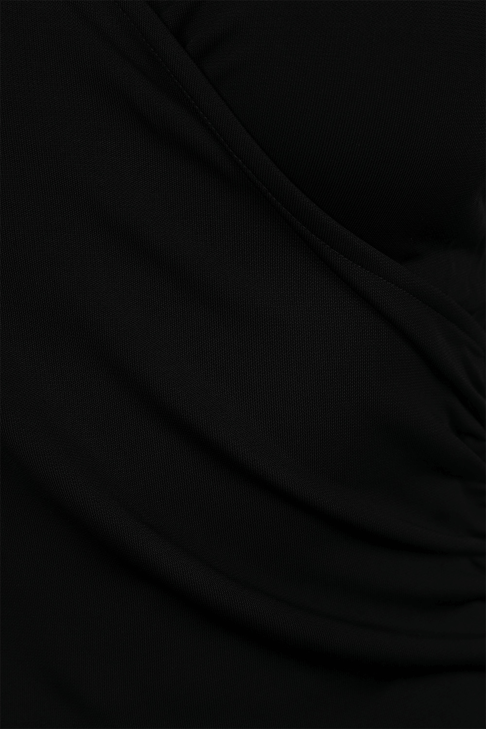 תמונה אחורית של חולצה ארוכה עם מחשוף מעטפה