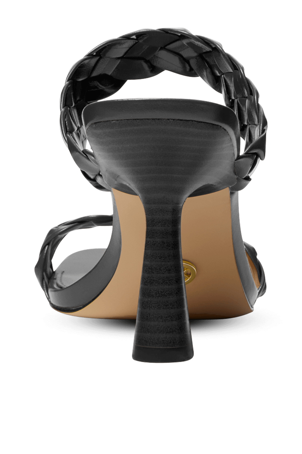 תמונה אחורית של סנדלי עקב קלארה