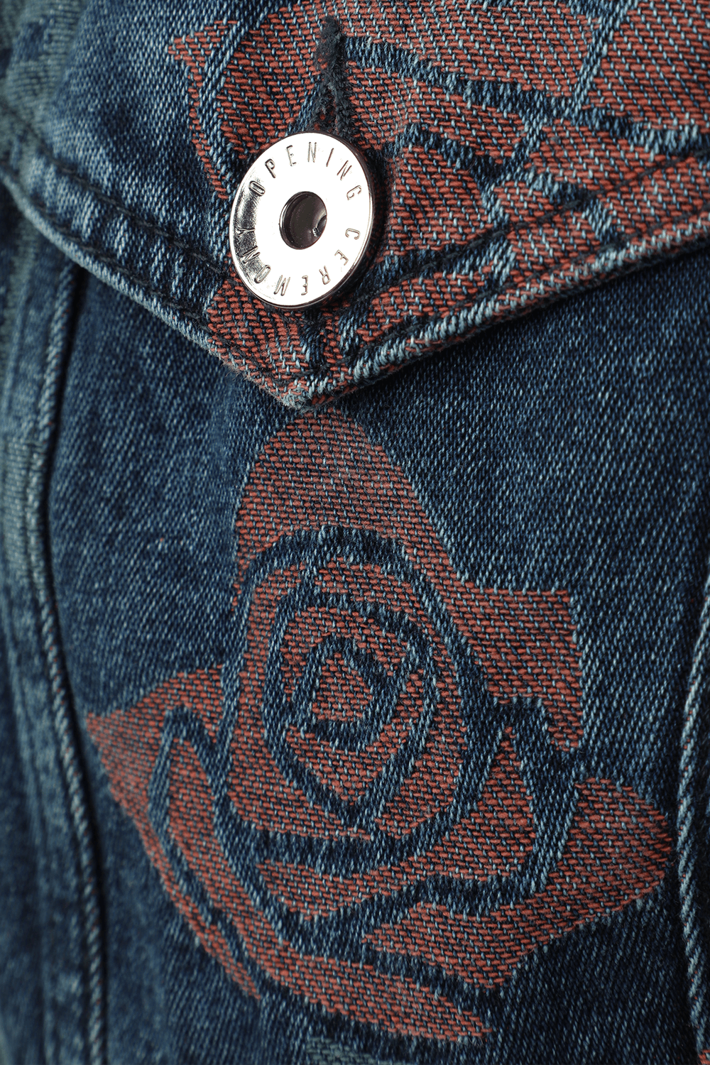 תמונה אחורית של Print Jacket in Blue