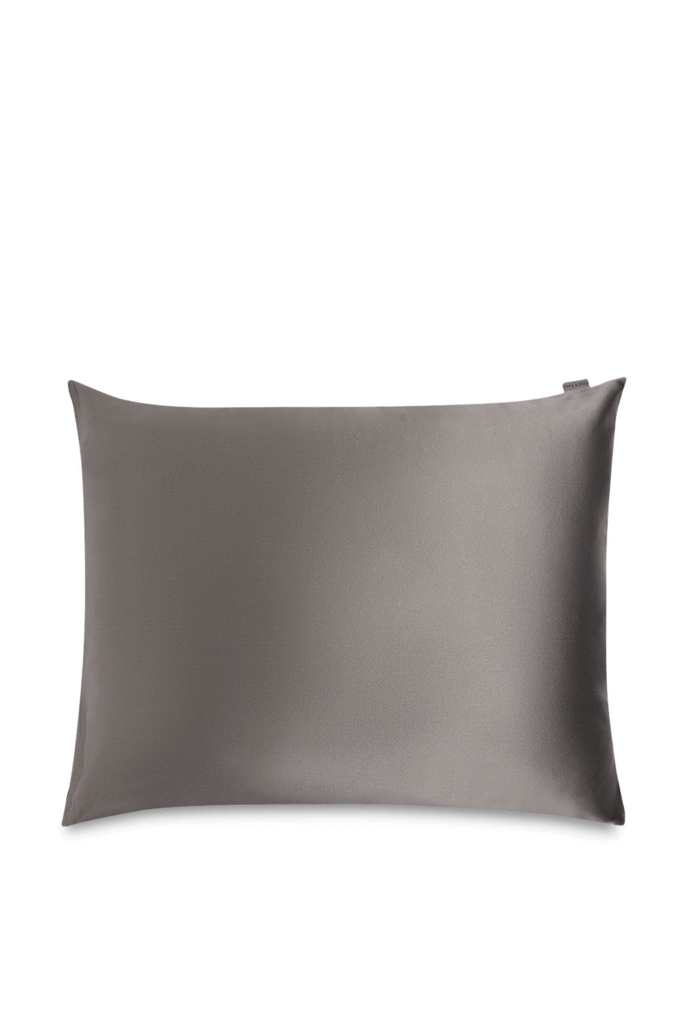 תמונה קידמית של ציפית משי לכרית לשיקום העור - כסף