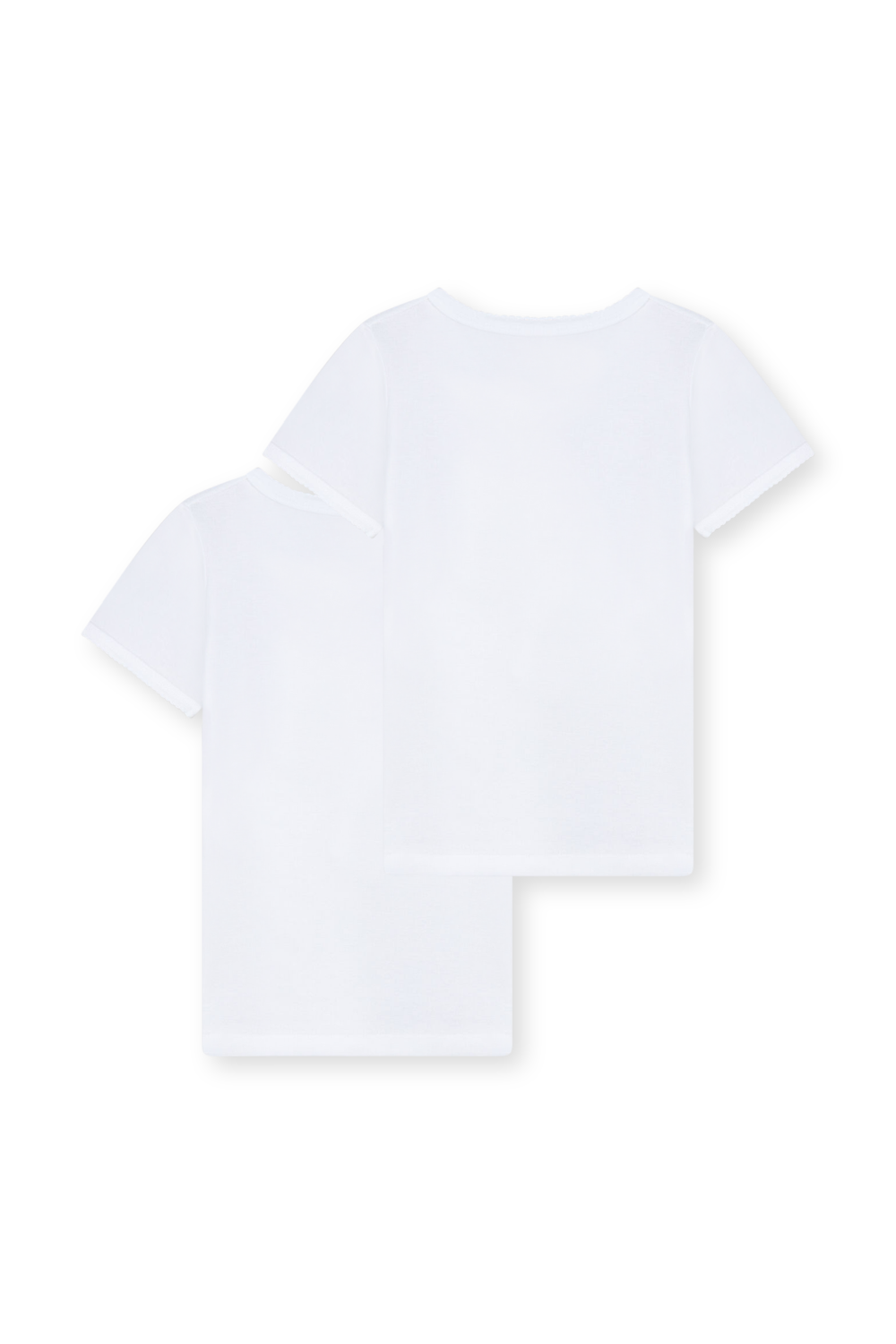 גילאי 10-12 מארז שתי חולצות לבנות PETIT BATEAU