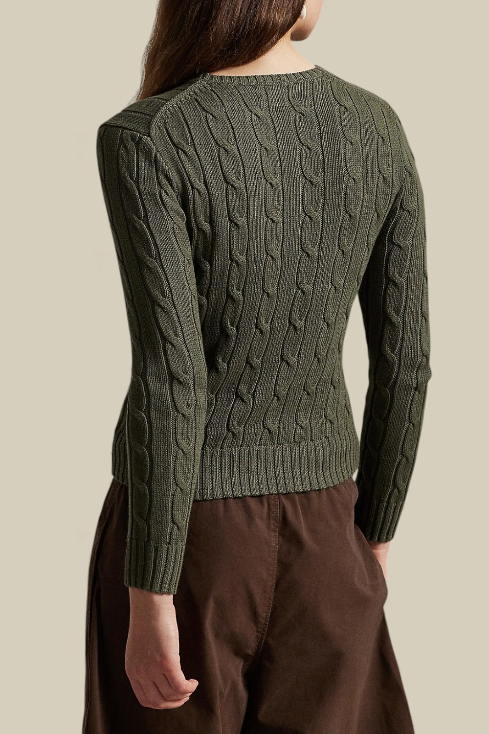 תמונת דוגמן אחורית של סריג כותנה