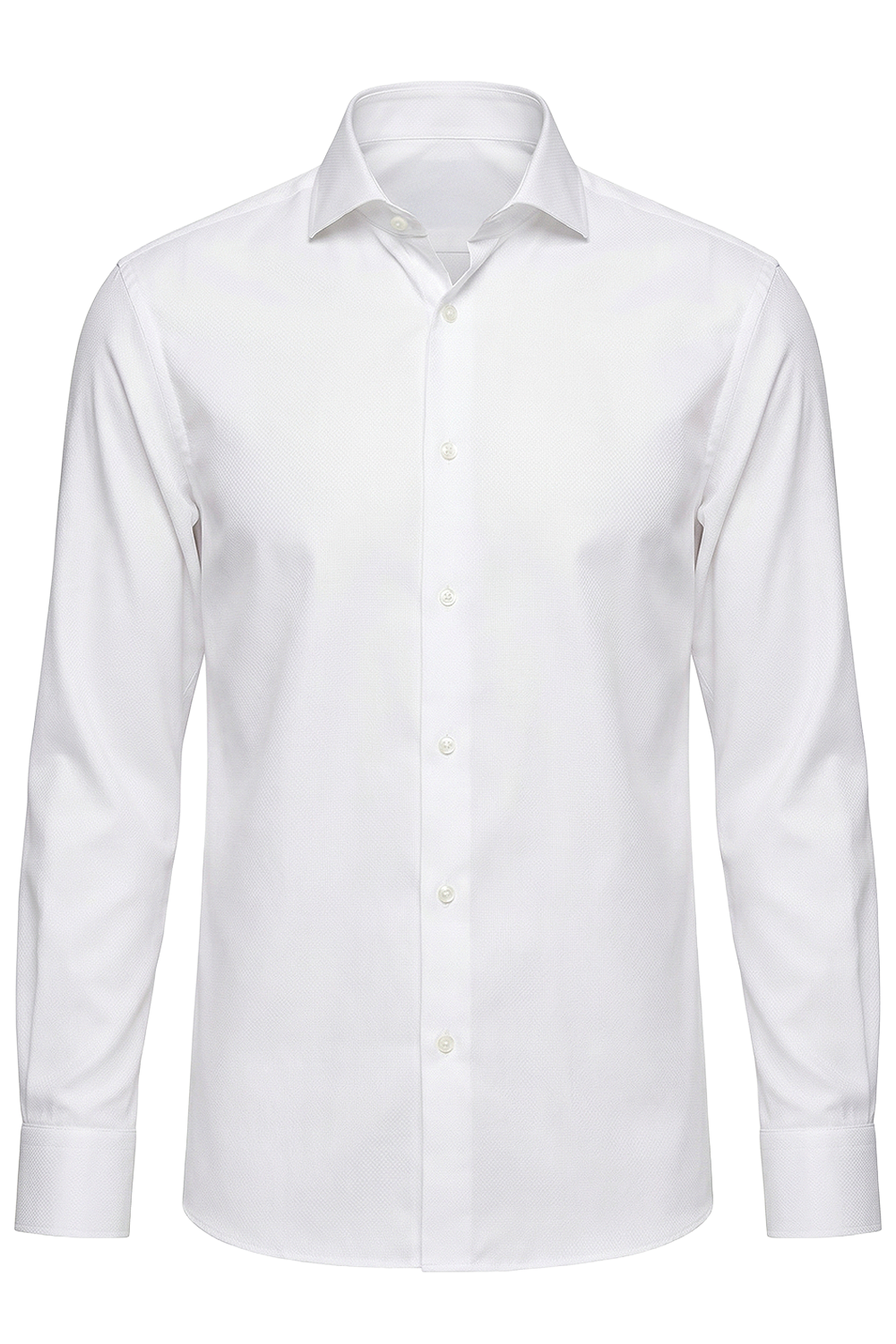 תמונה קידמית של חולצה מכופתרת בגזרה ישרה