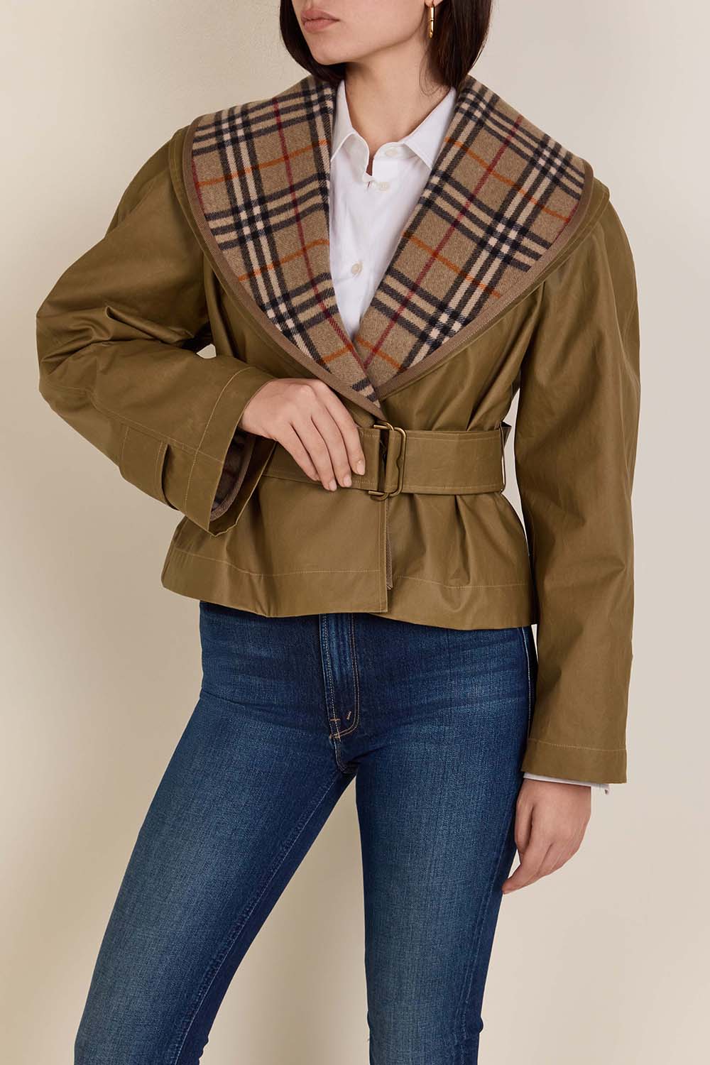 תמונת דוגמן קידמית של ז&rsquo;קט קצר 2 ב-1