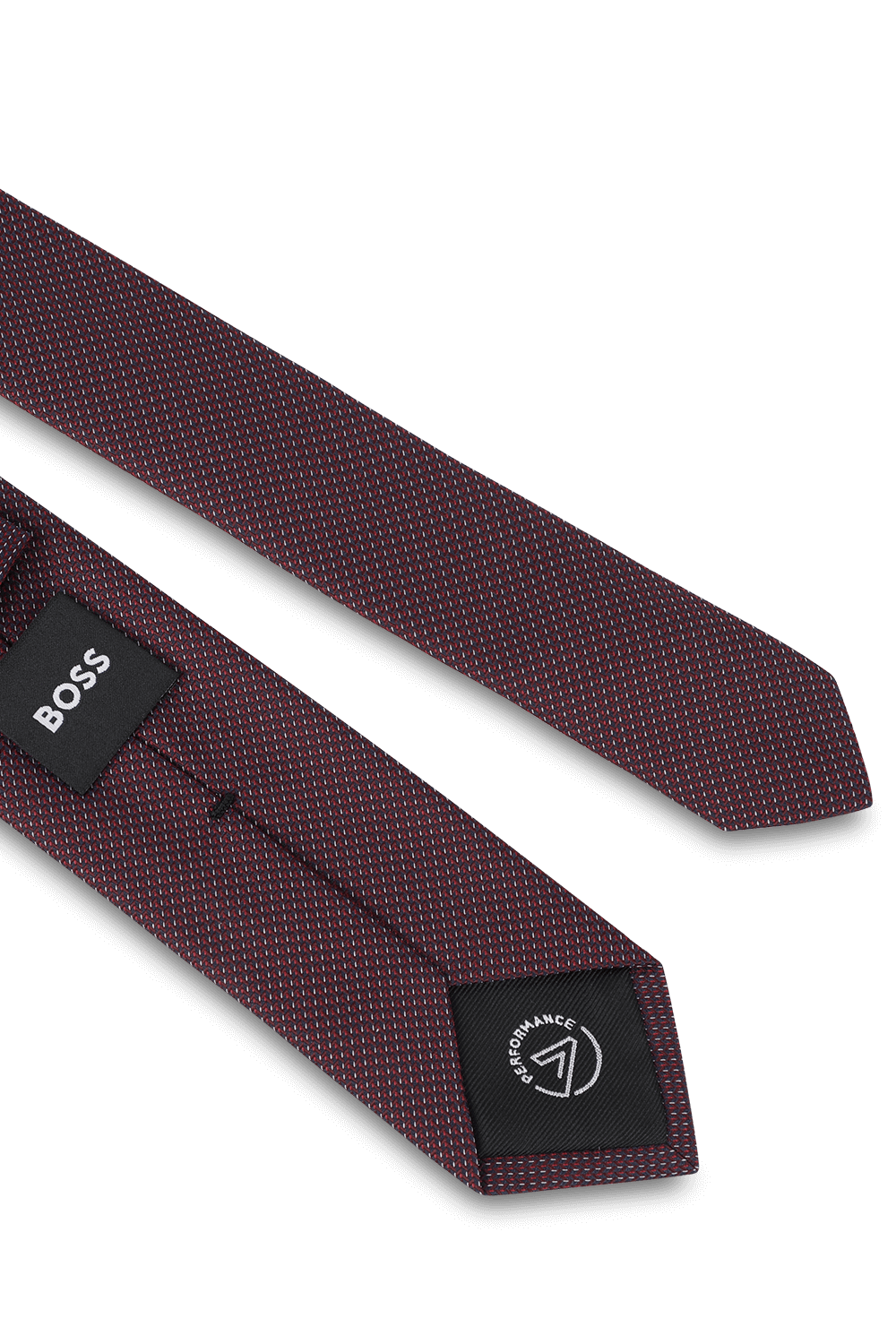 תמונה אחורית של עניבת בוס 6 ס\"מ אדומה