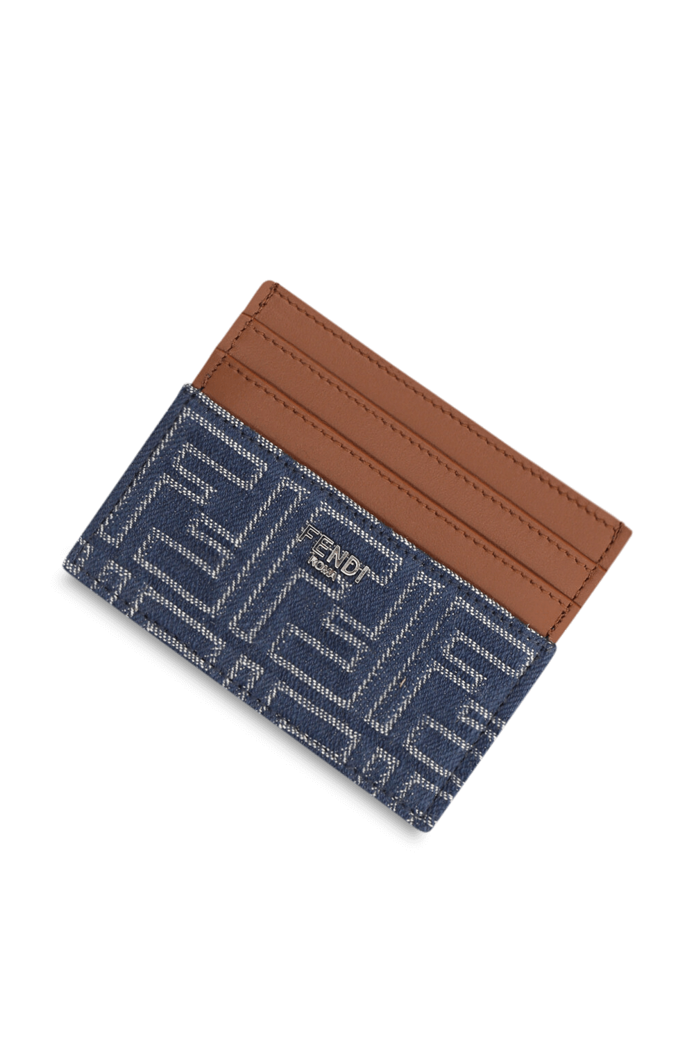 תמונת תקריב של ארנק כרטיסים ג'ינס