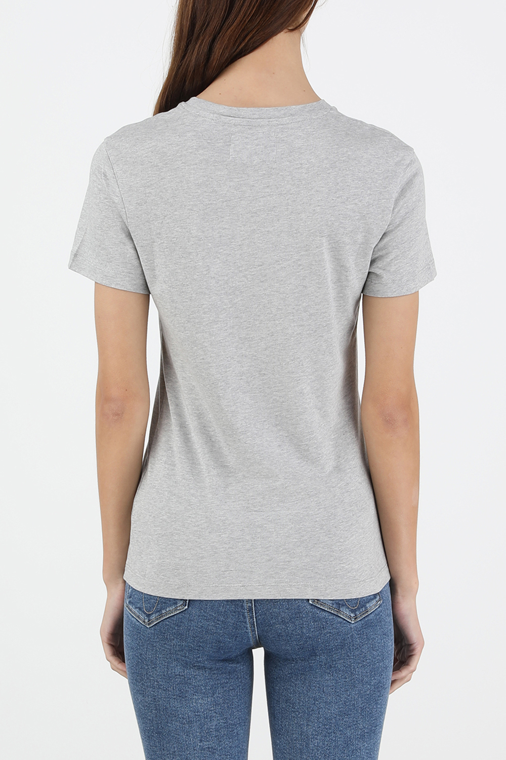תמונת דוגמן אחורית של Monogram Slim Tee In Grey