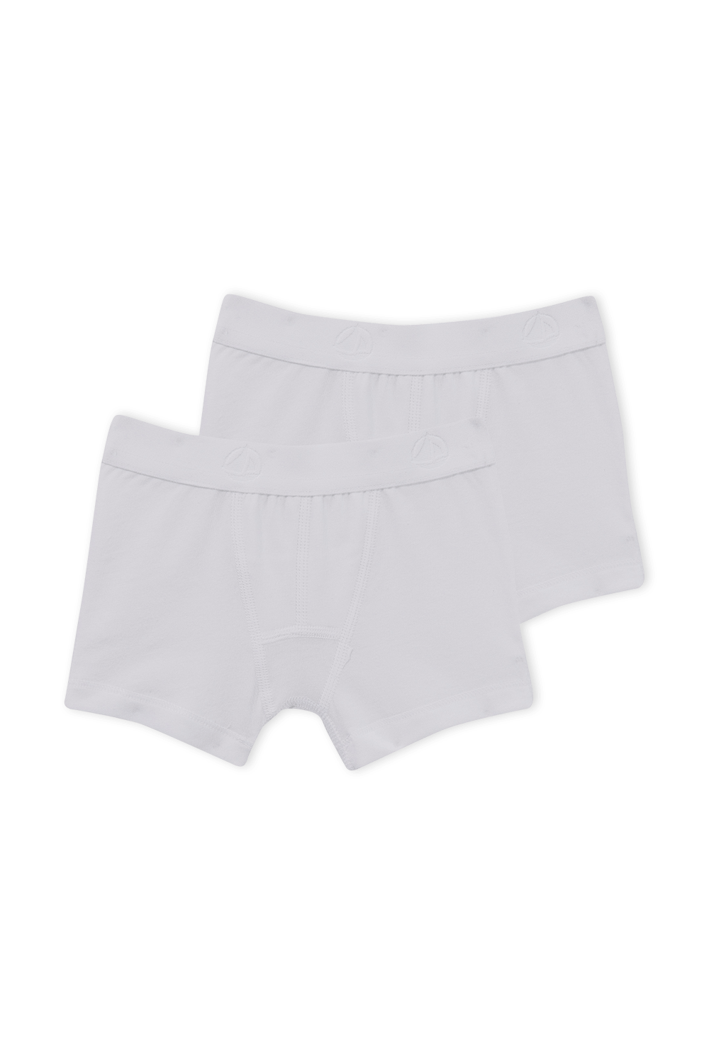 תמונה קידמית של גילאי 2-8 מארז שני תחתונים בוקסר בלבן