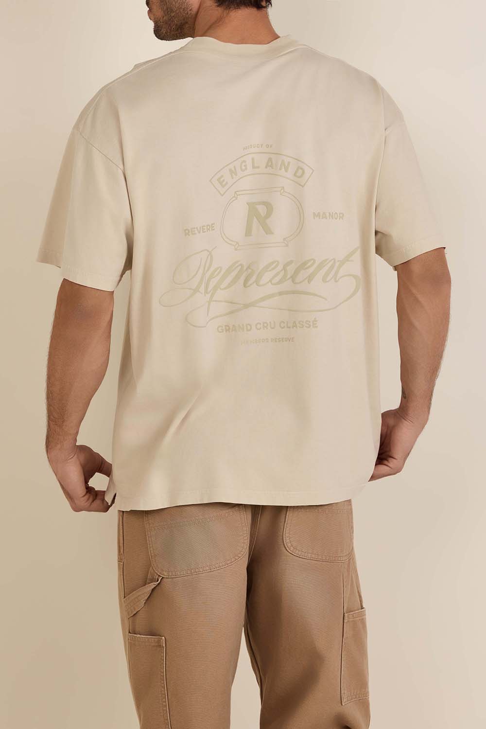 תמונת דוגמן אחורית של חולצת טי