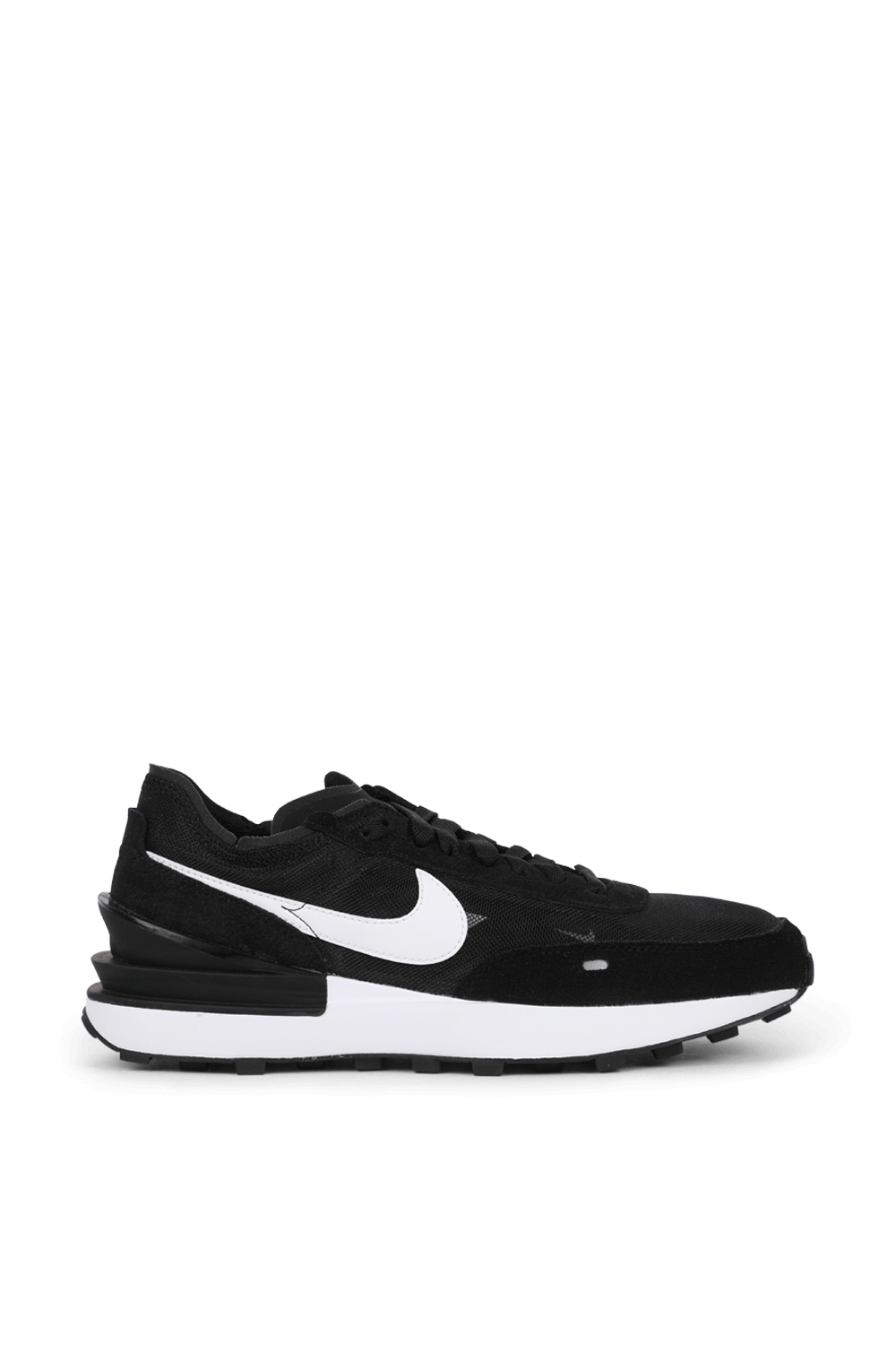 תמונה קידמית של נעלי סניקרס וואפל בשחור