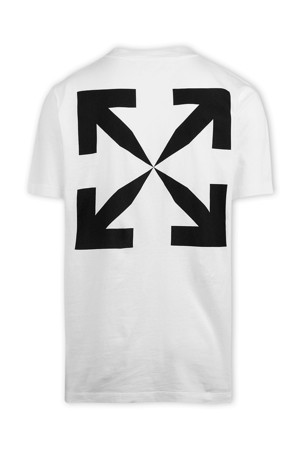 תמונה אחורית של Blue Mona Lisa Slim Tee in White