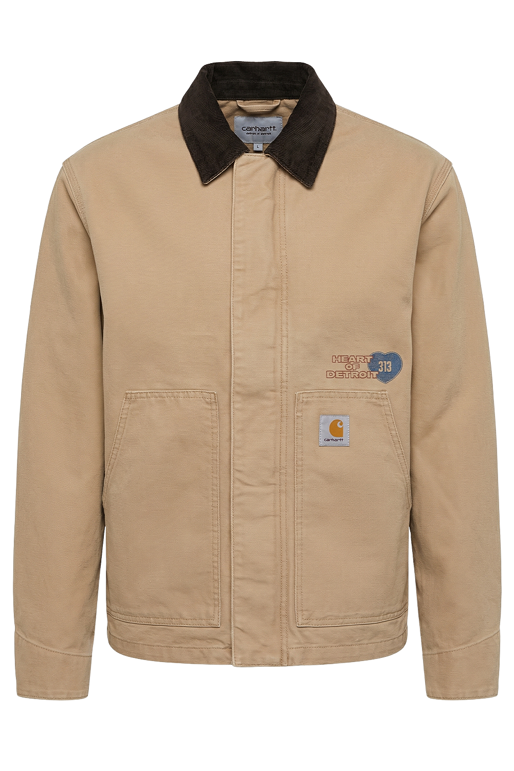 תמונה קידמית של ז'קט בגזרה משוחררת