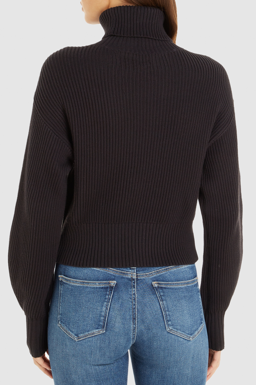 תמונת דוגמן אחורית של סריג גולף מכותנה